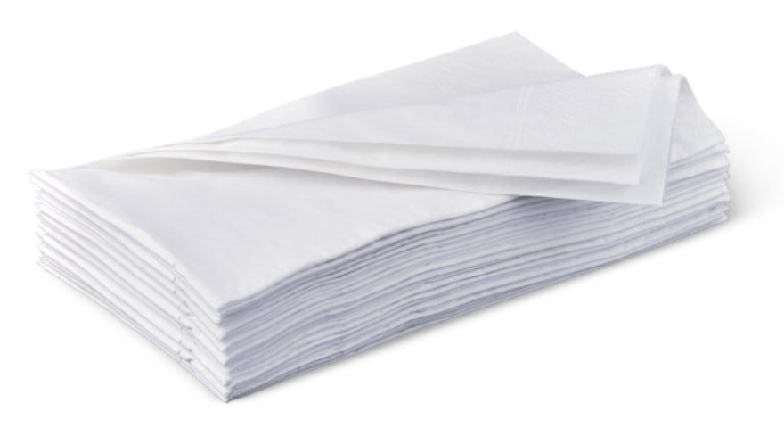 GT 1/8 Fold White Dinner NAPKINS 1000/ctn