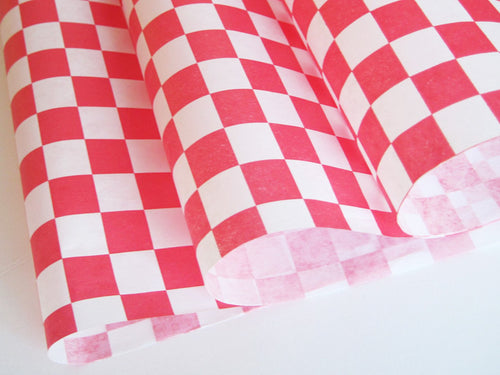 Red & White Check Sandwich Paper x 1000 Sheets